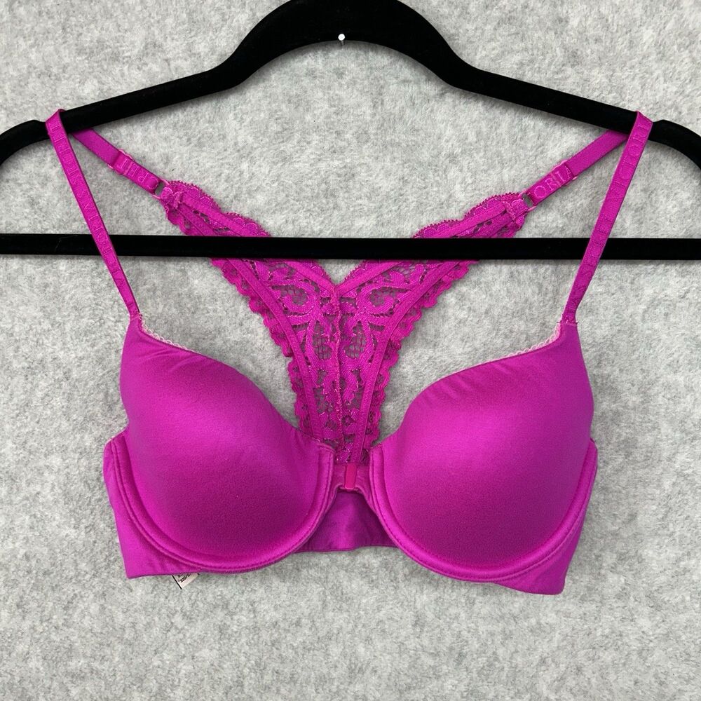 Victoria's Secret Body by Victoria Lined Demi Pink Bra Size 32D